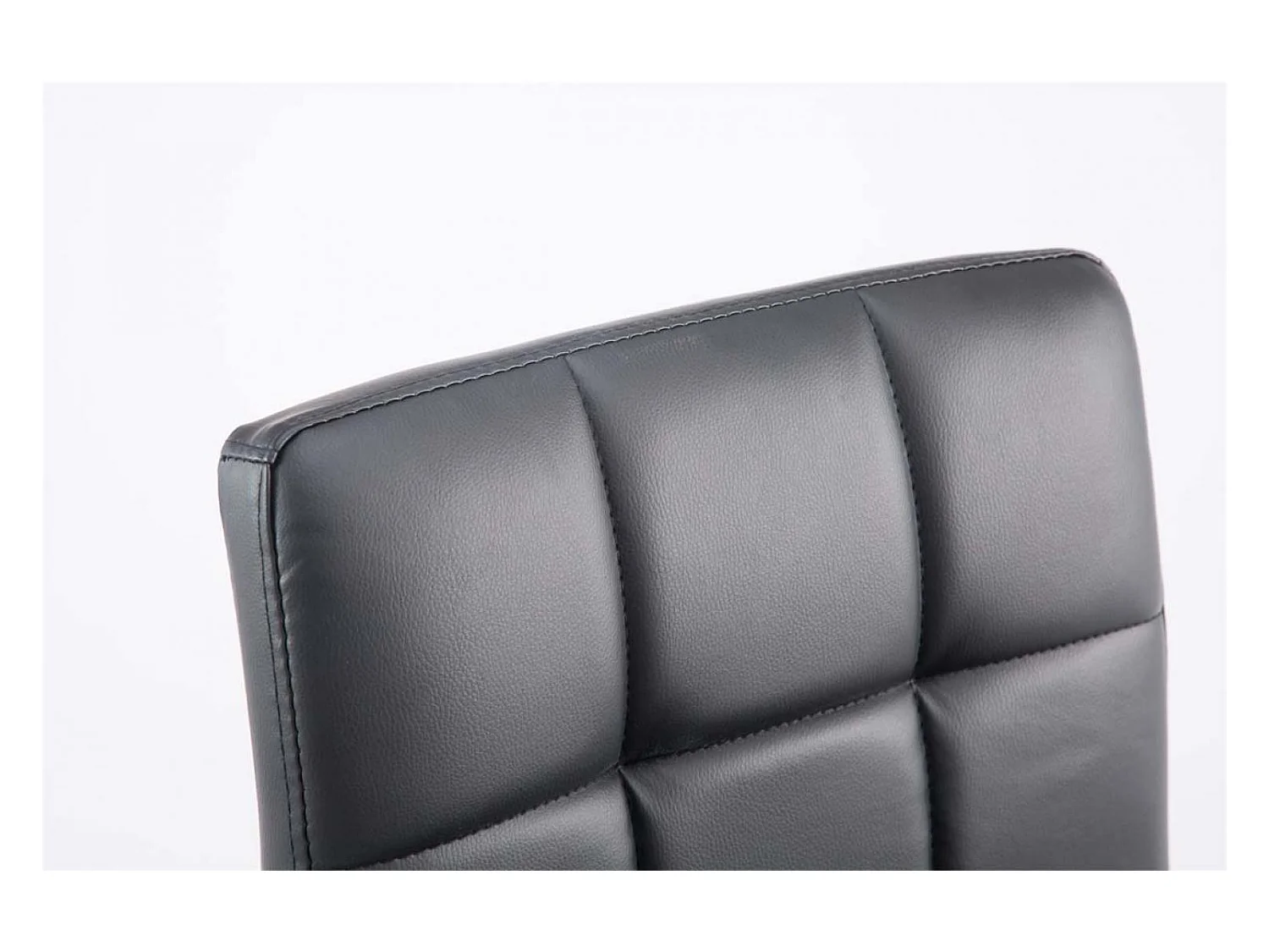 Lot de 2  Fauteuil pivotant - Similicuir & Métal chromé - Noir - Palma V2