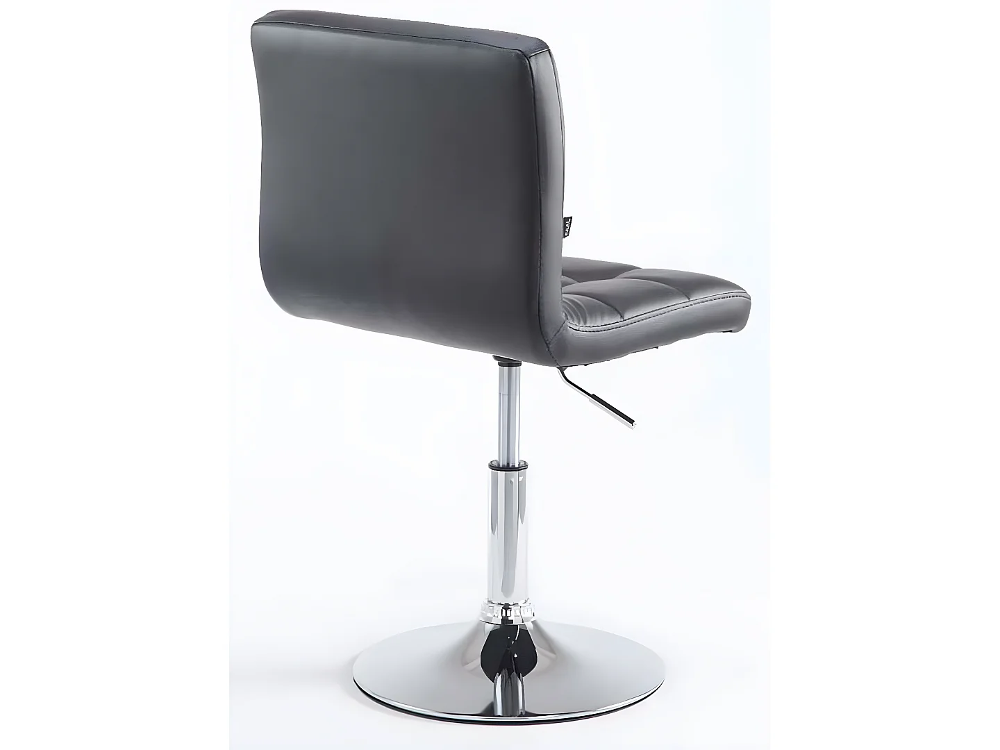 Lot de 2  Fauteuil pivotant - Similicuir & Métal chromé - Noir - Palma V2