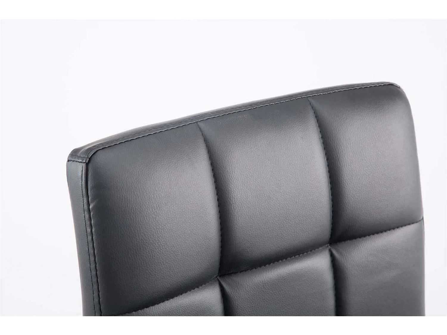 Lot de 2  Fauteuil pivotant - Similicuir & Métal chromé - Noir - Palma V2