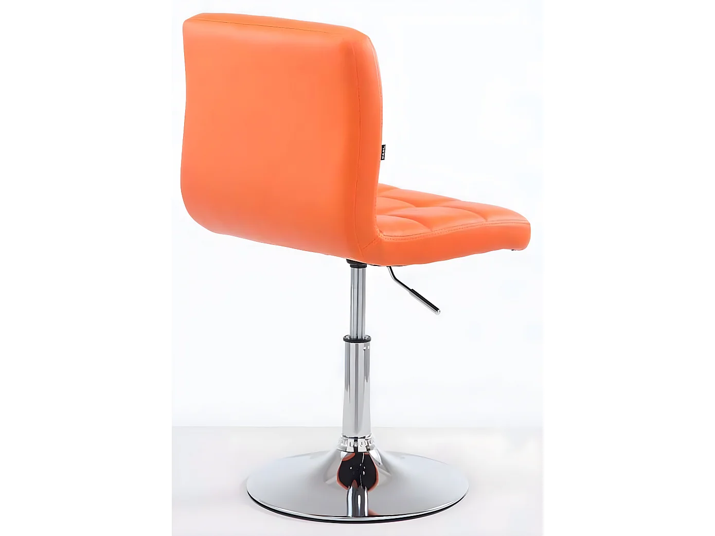 Lot de 2  Fauteuil pivotant - Similicuir & Métal chromé - Orange - Palma V2