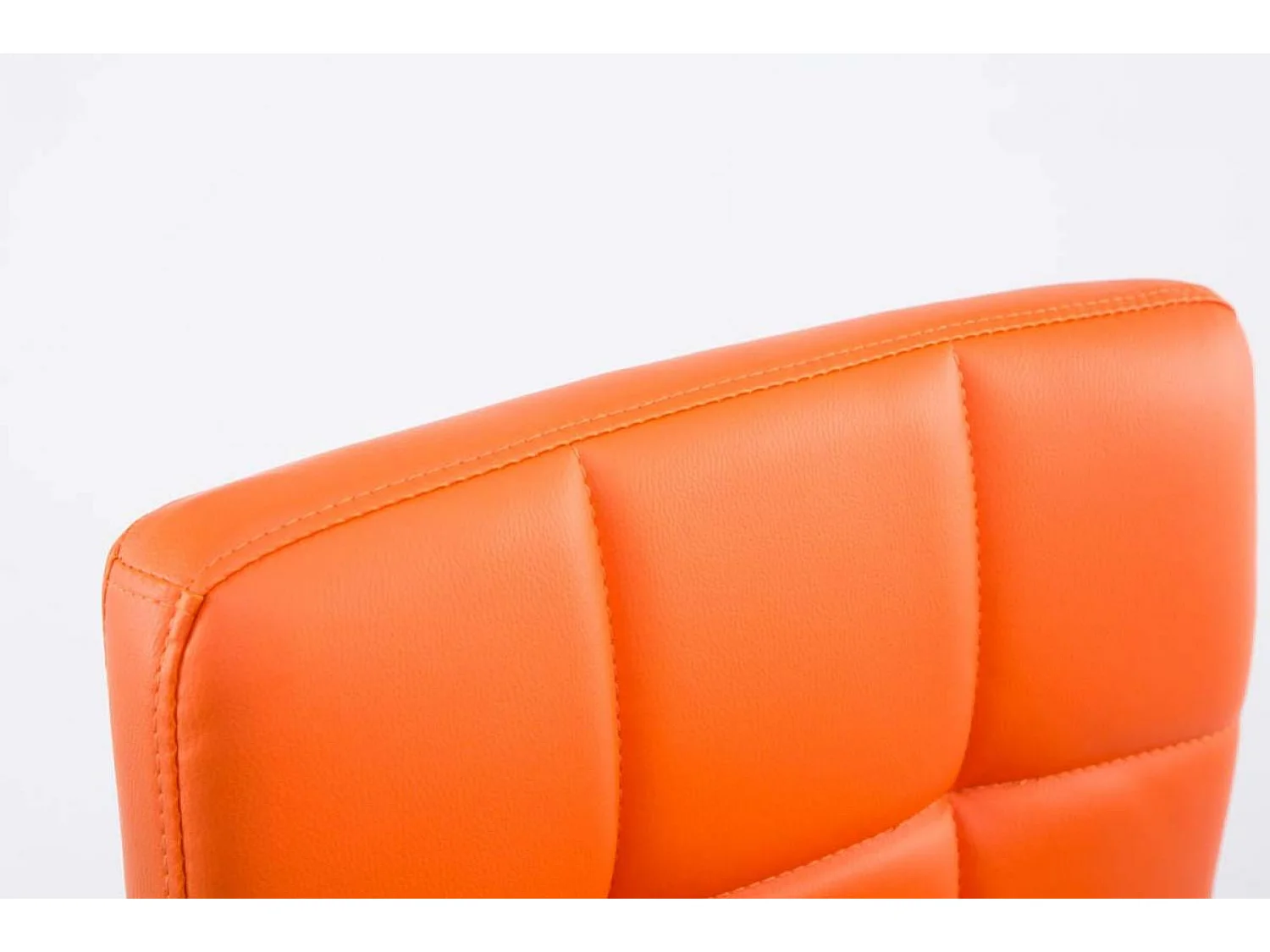 Lot de 2  Fauteuil pivotant - Similicuir & Métal chromé - Orange - Palma V2