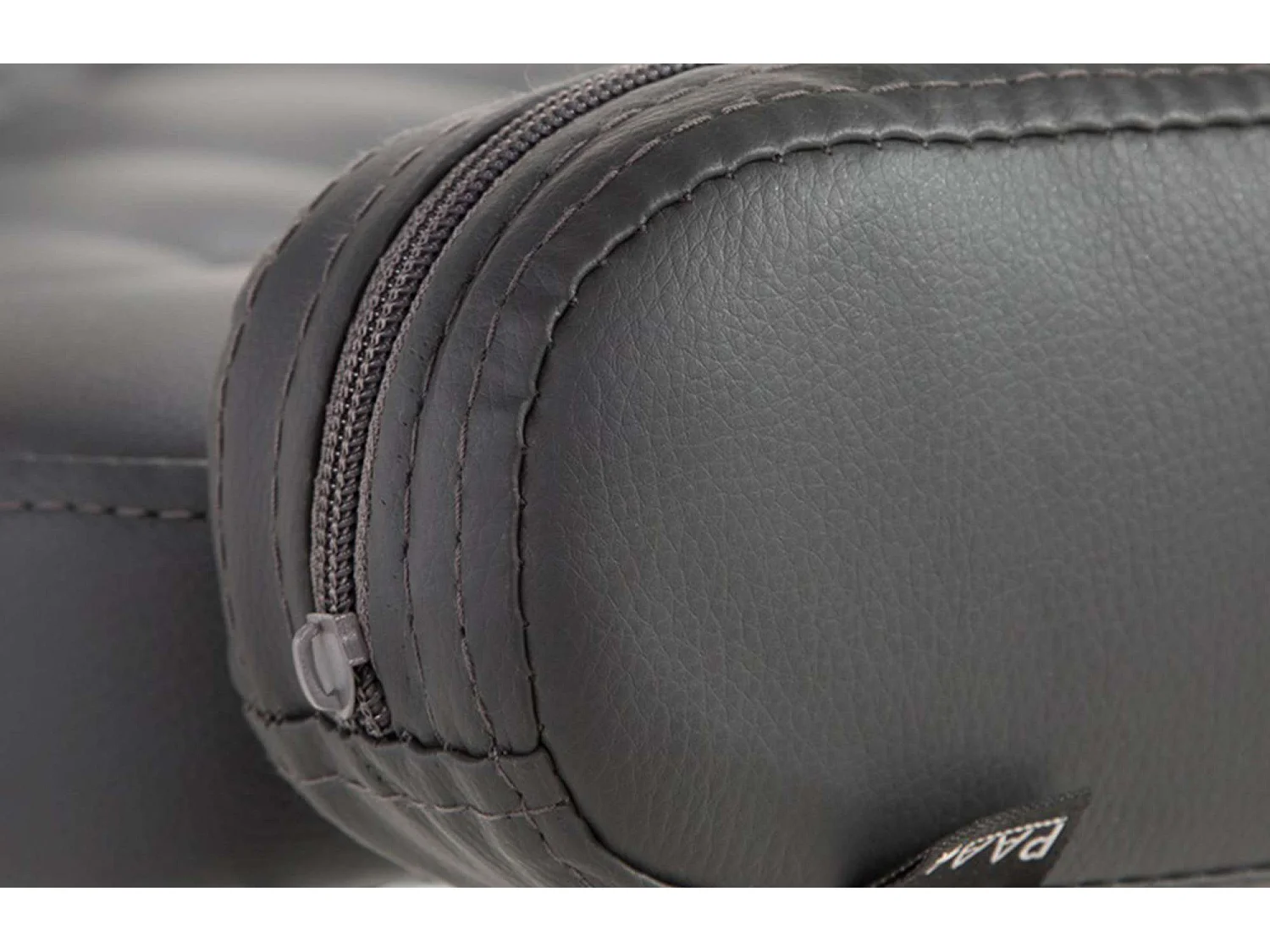 Fauteuil pivotant - Similicuir & Métal chromé - Gris - Dublin