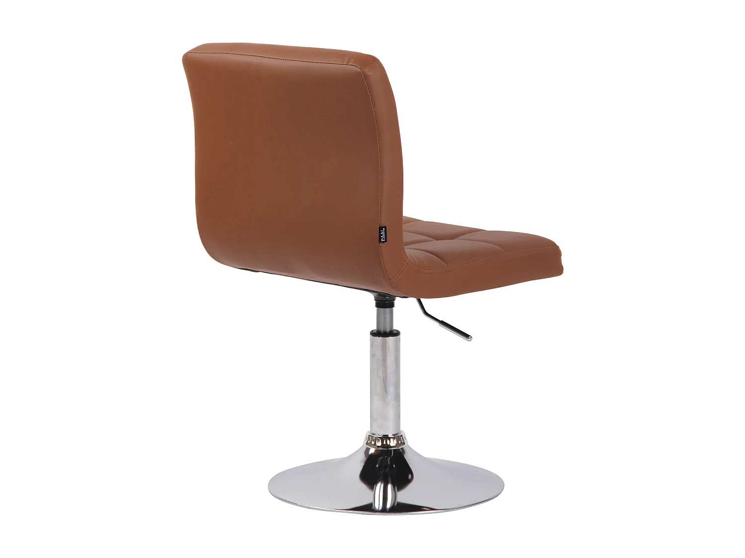 Lot de 2  Fauteuil pivotant - Similicuir & Chrome - Marron clair - Palma V2