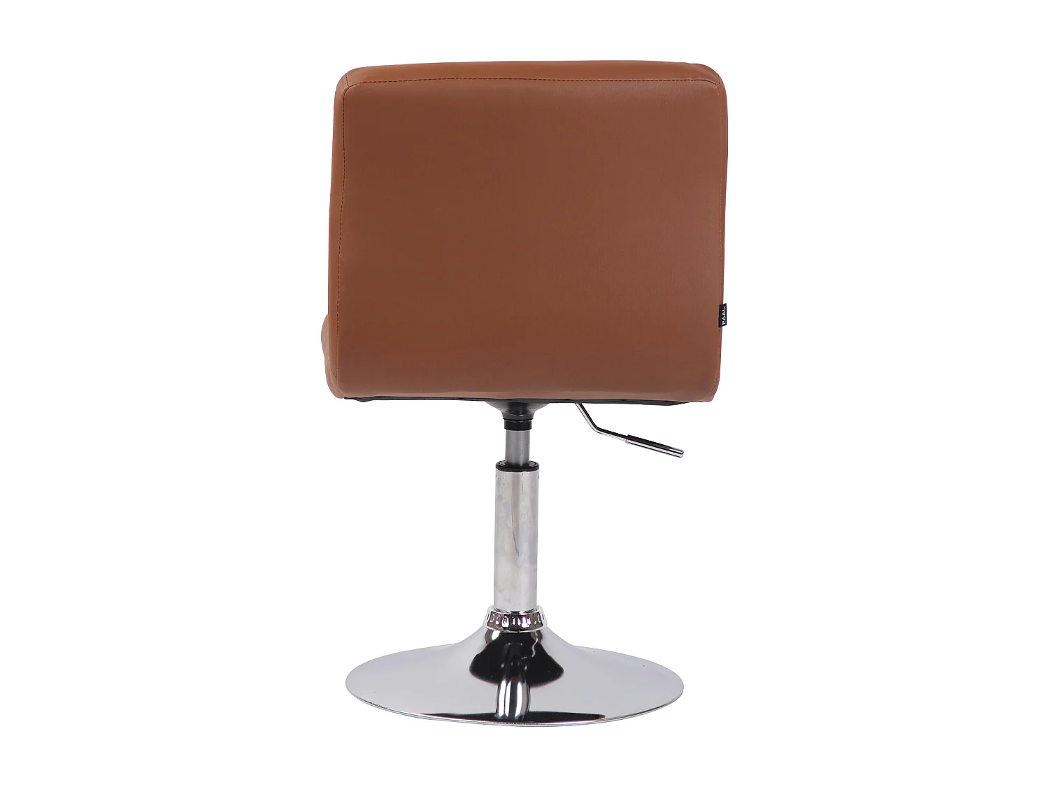 Lot de 2  Fauteuil pivotant - Similicuir & Chrome - Marron clair - Palma V2