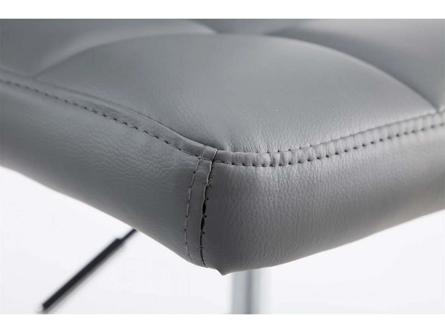 Set van 2  Draaibare fauteuil - Kunstleer & antiek licht - grijs - Palma V2