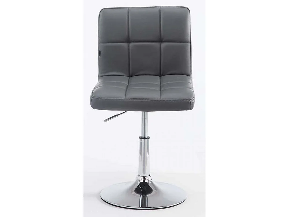 Lot de 2  Fauteuil pivotant - Similicuir & Antique clair - Gris - Palma V2