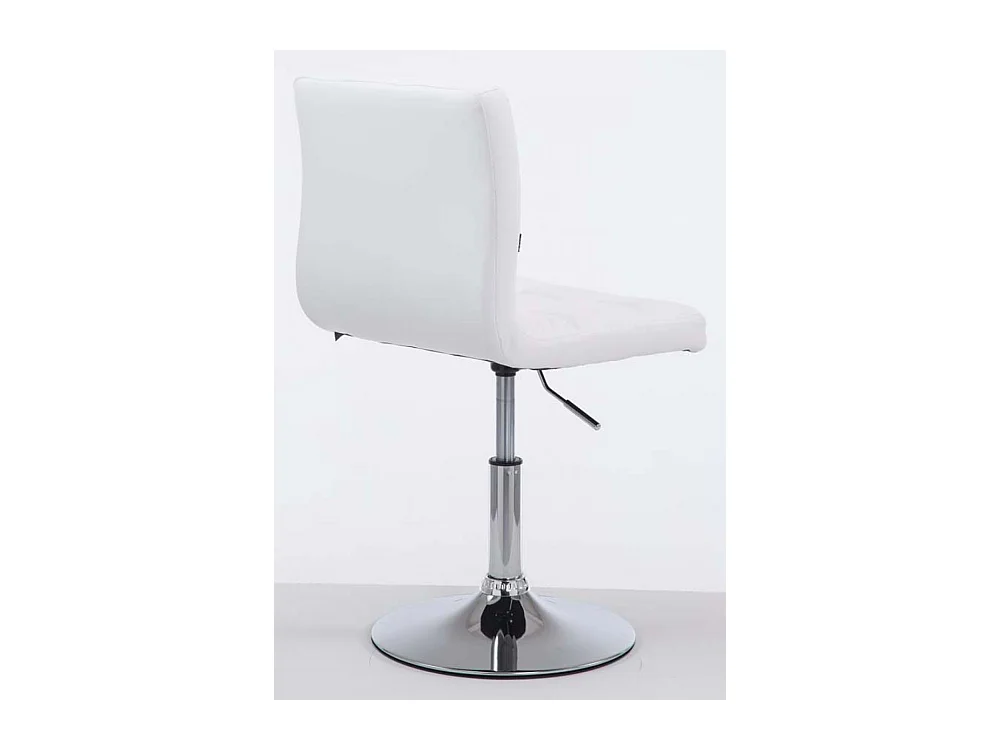 Lot de 2  Fauteuil pivotant - Similicuir & Antique clair - Blanc - Palma V2