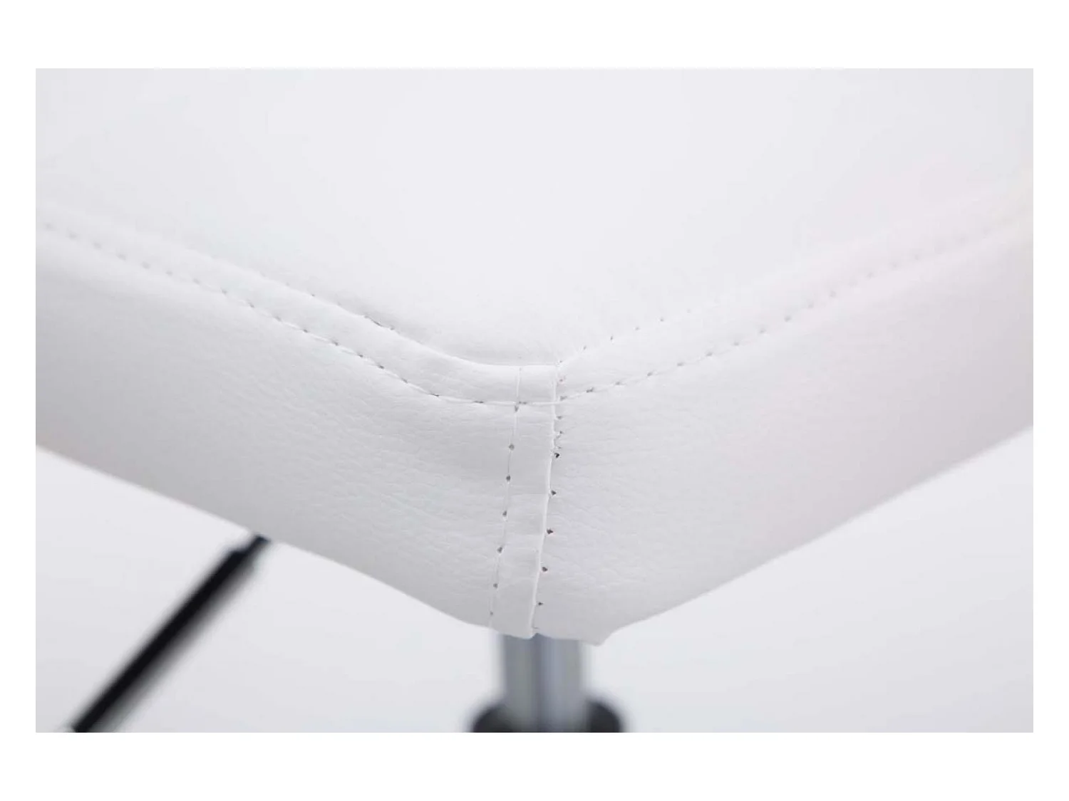 Lot de 2  Fauteuil pivotant - Similicuir & Antique clair - Blanc - Palma V2