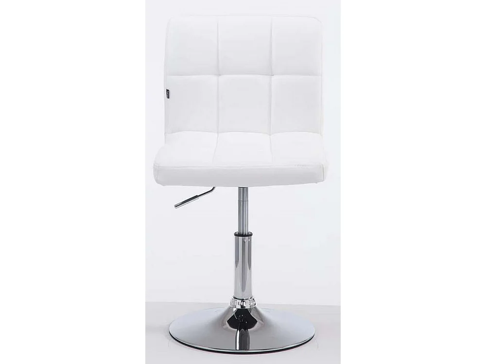 Lot de 2  Fauteuil pivotant - Similicuir & Antique clair - Blanc - Palma V2