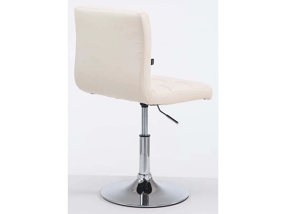 Lot de 2  Fauteuil pivotant - Similicuir & Antique clair - Crème - Palma V2