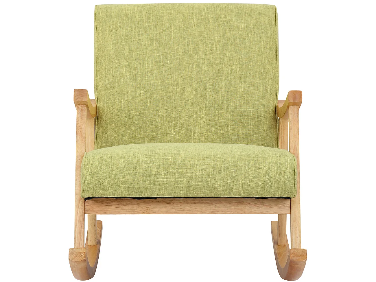 Chaise à bascule - Tissu & Bois - Vert clair - Morelia