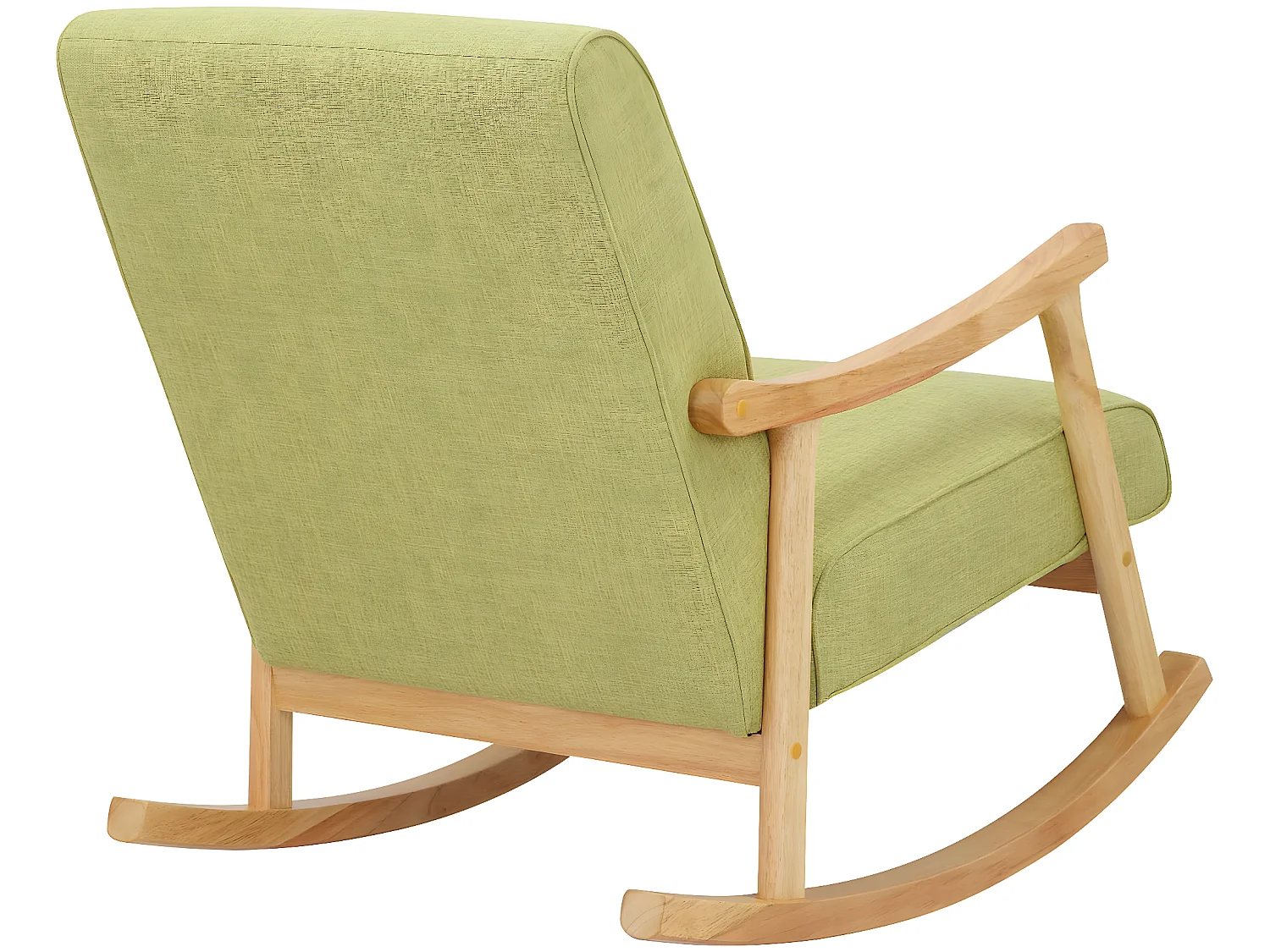 Chaise à bascule - Tissu & Bois - Vert clair - Morelia