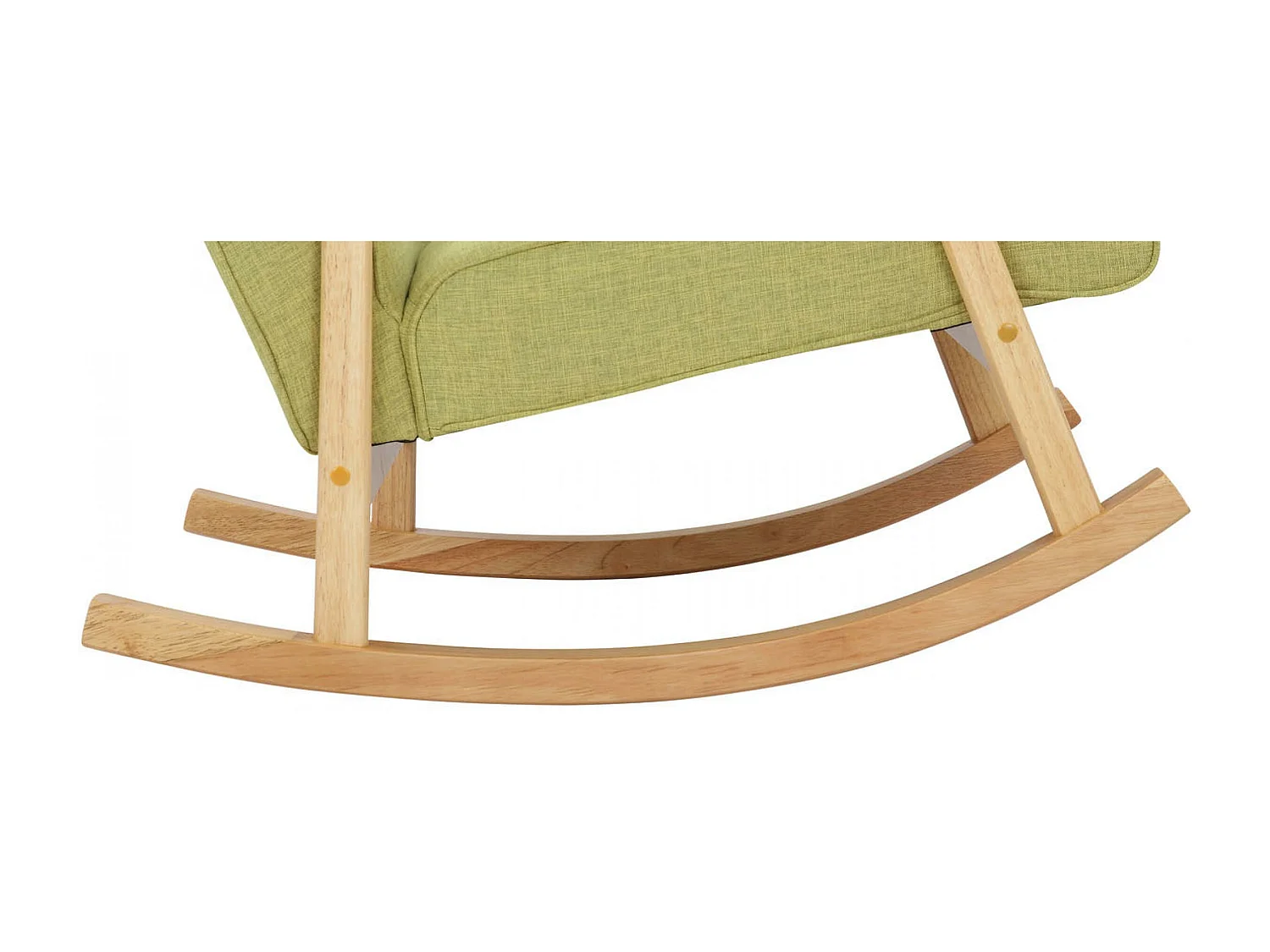 Chaise à bascule - Tissu & Bois - Vert clair - Morelia