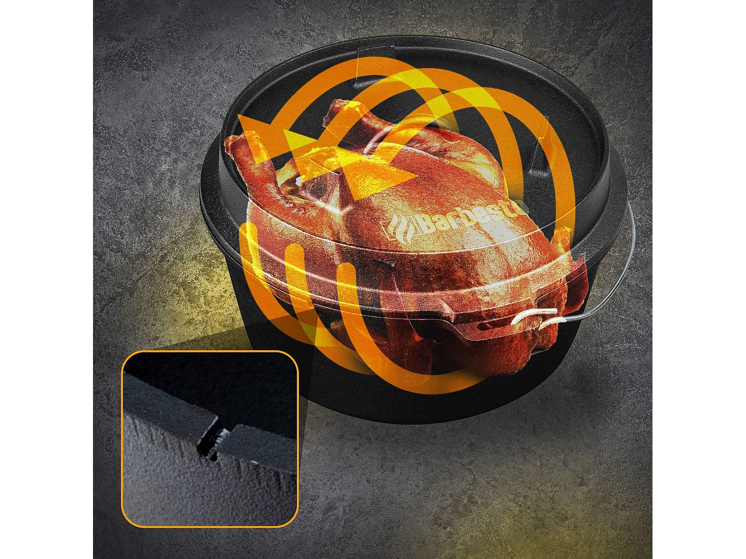 Dutch Oven - Fonte - 5,7L - Noir