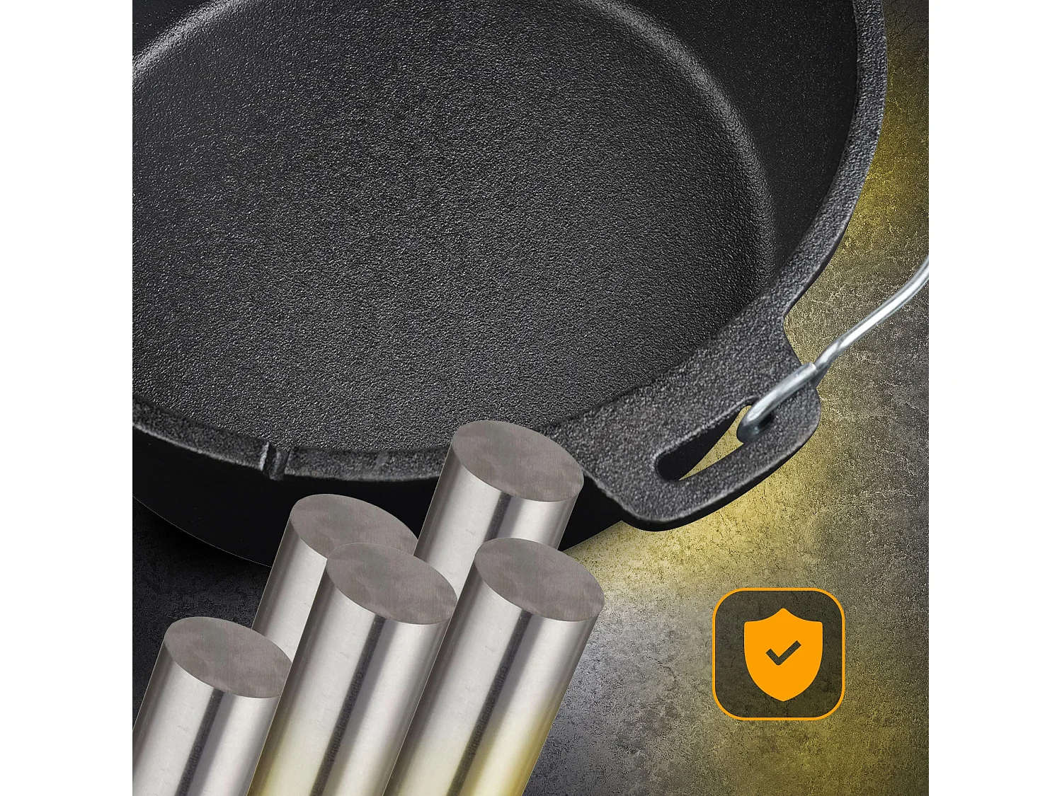 Dutch Oven - Fonte - 5,7L - Noir