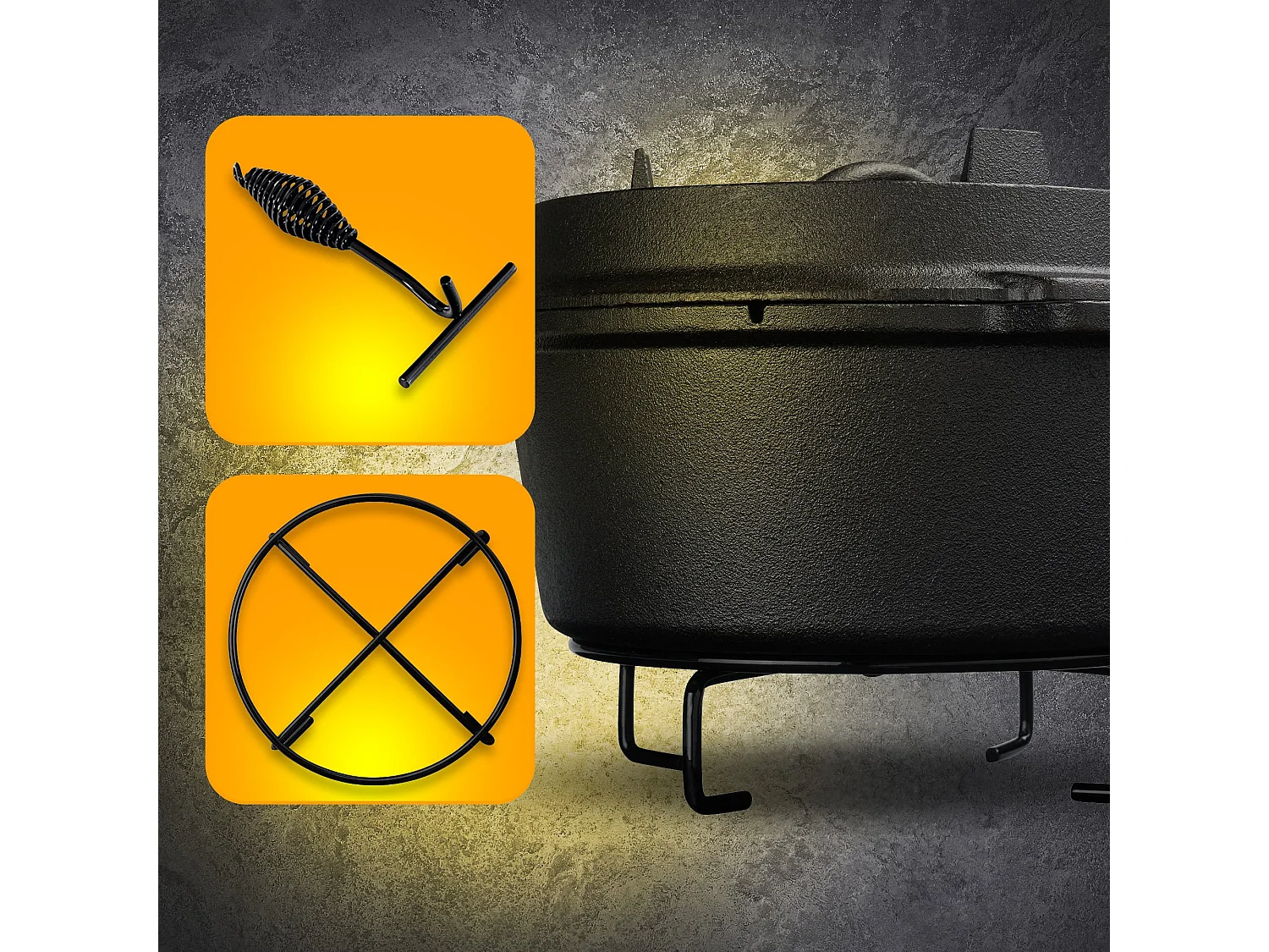 Dutch Oven - Fonte - 5,7L - Noir