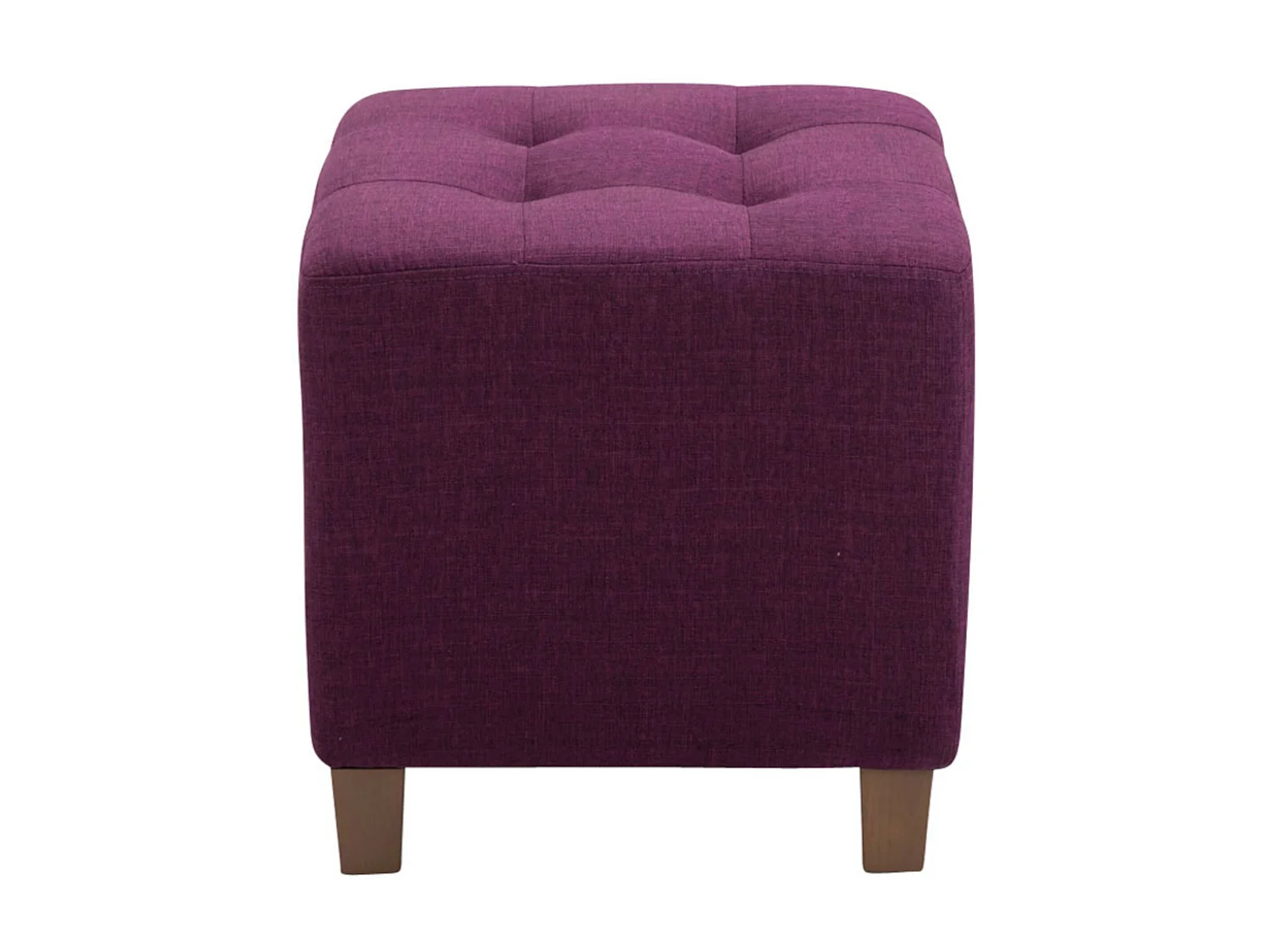 Lot de 2  Tabouret - Tissu & Bois - Violet - Pharao