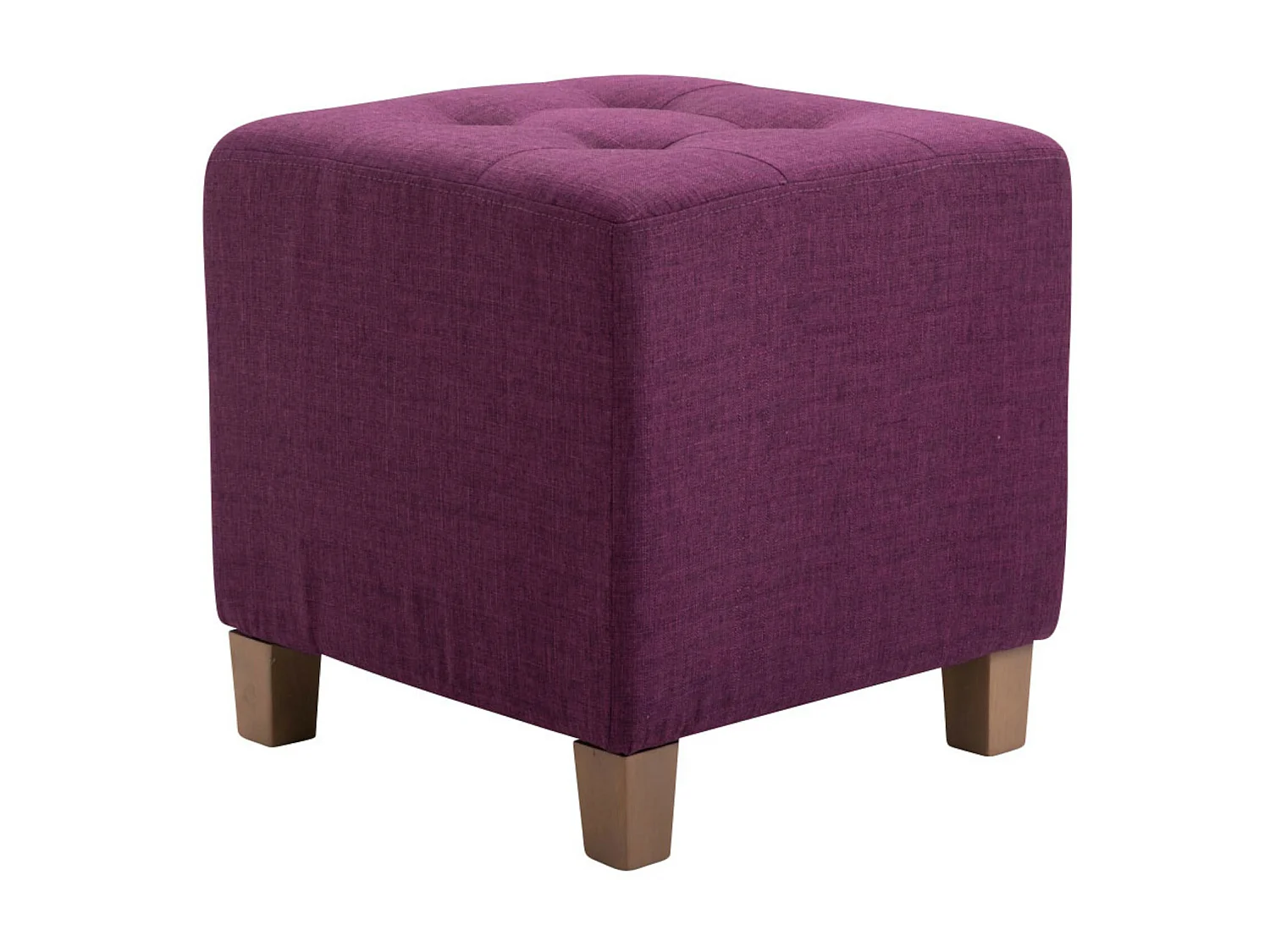 Lot de 2  Tabouret - Tissu & Bois - Violet - Pharao