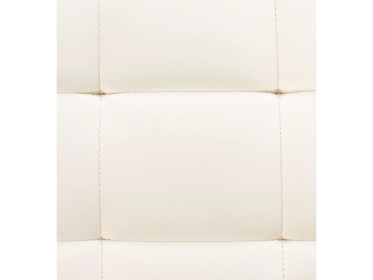 Tabouret - Similicuir & Acier inoxydable - Crème - Barci