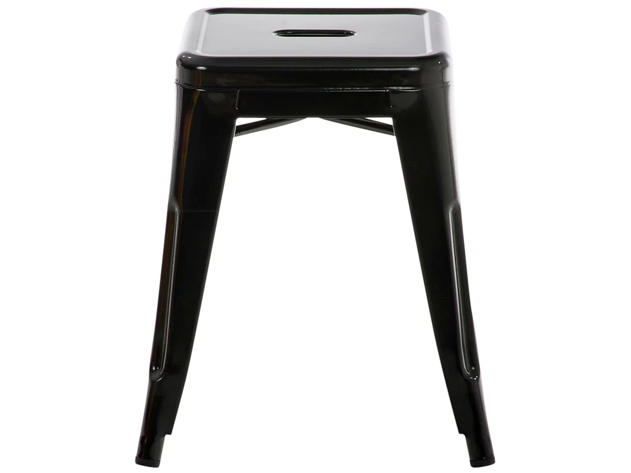 Lot de 4  Tabouret - Métal & Métal - Noir - Armin