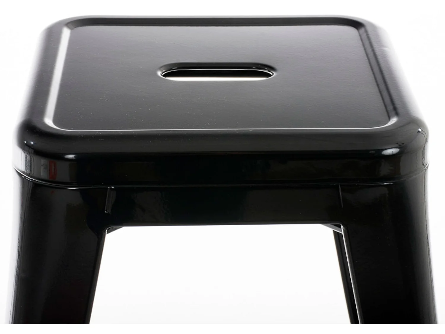 Lot de 4  Tabouret - Métal & Métal - Noir - Armin