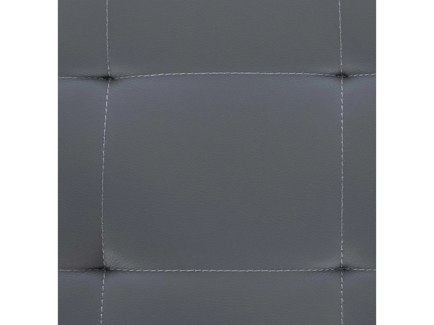 Tabouret - Similicuir & Acier inoxydable - Gris - Barci