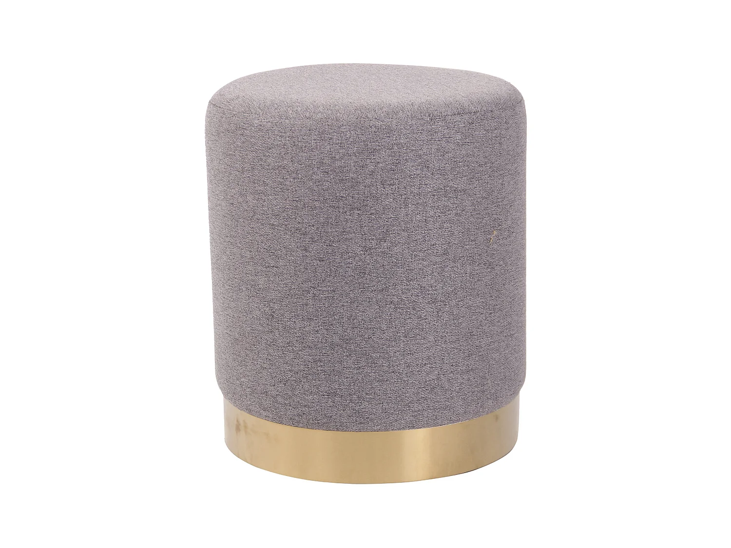 Tabouret - Tissu & Métal - Gris - Nanning