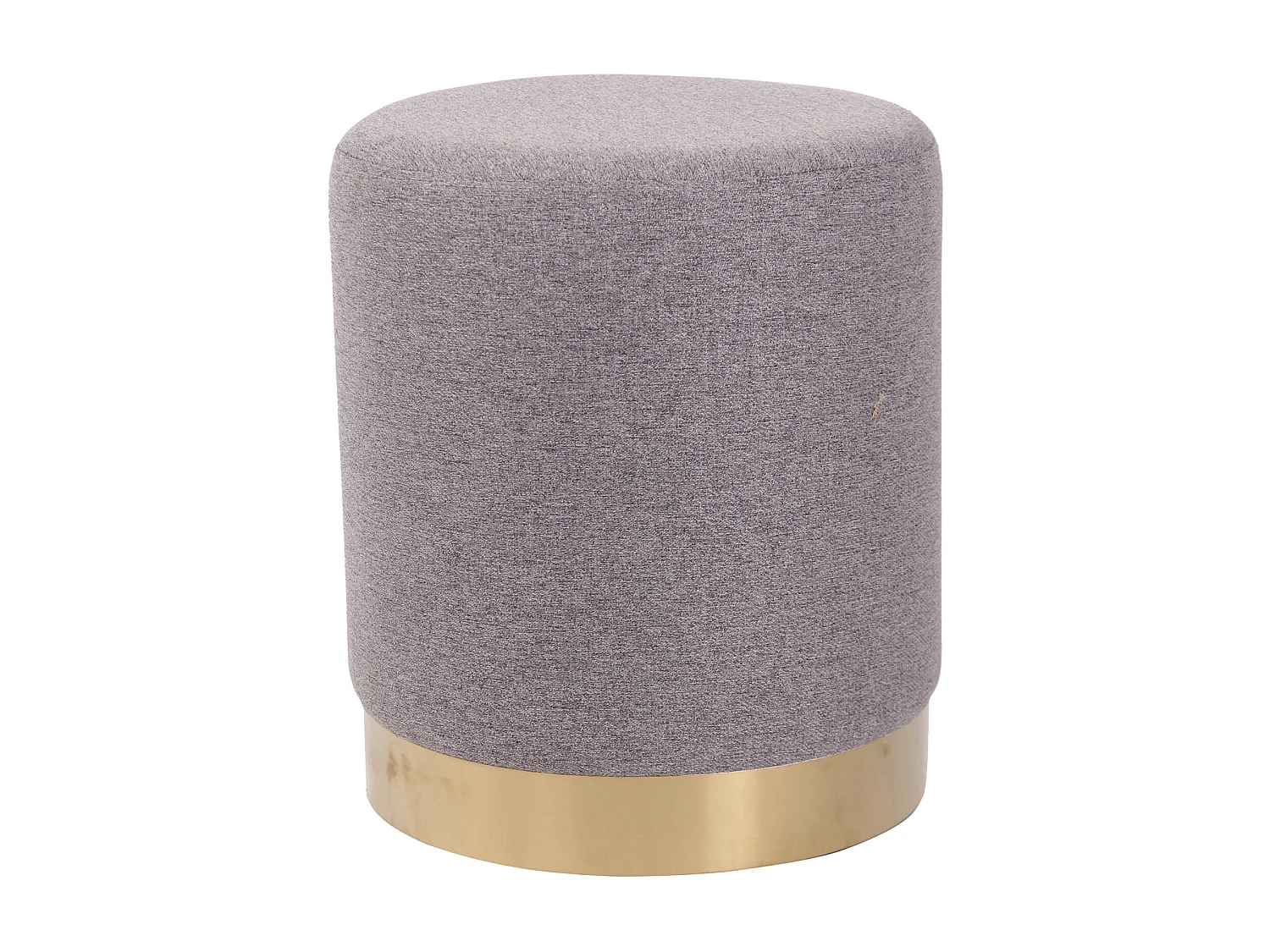 Tabouret - Tissu & Métal - Gris - Nanning