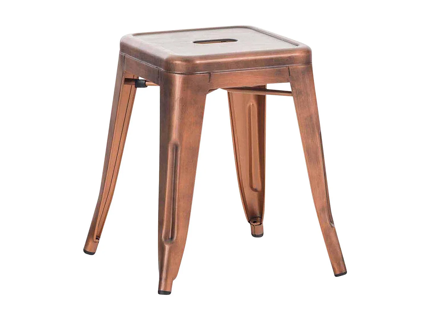 Lot de 4  Tabouret - Métal & Métal - Cuivre - Armin