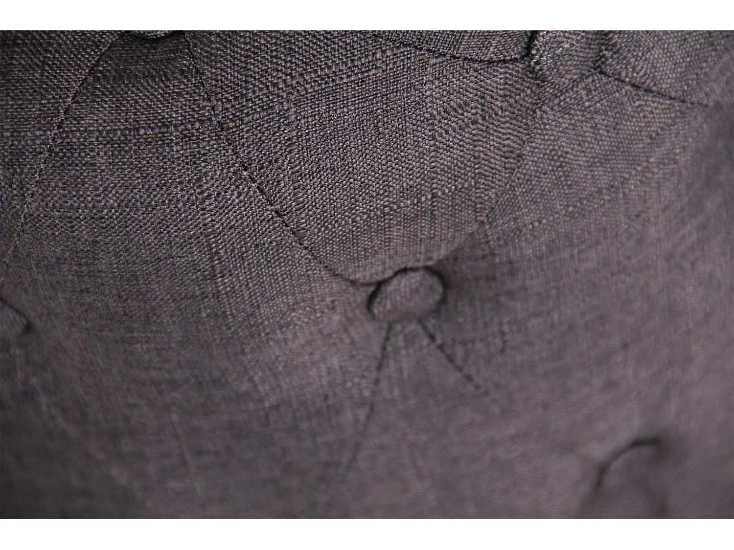 Tabouret - Tissu & Bois - Gris foncé - Lille