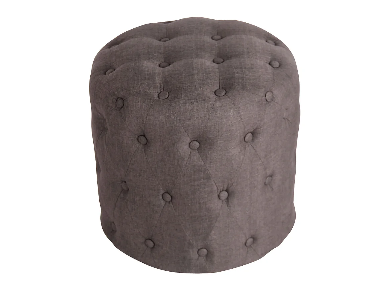 Tabouret - Tissu & Bois - Gris foncé - Lille