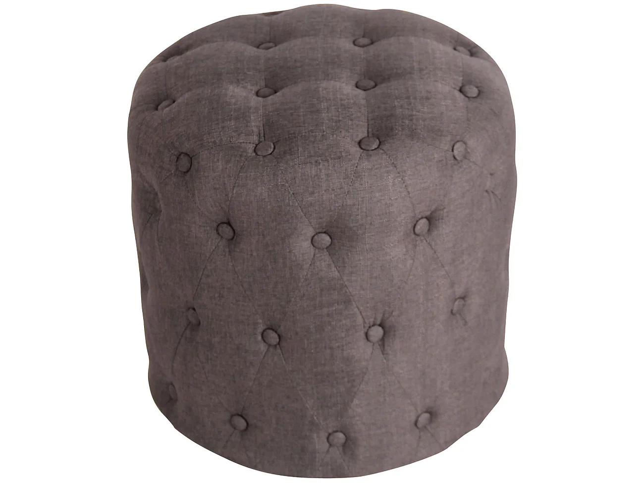 Tabouret - Tissu & Bois - Gris foncé - Lille