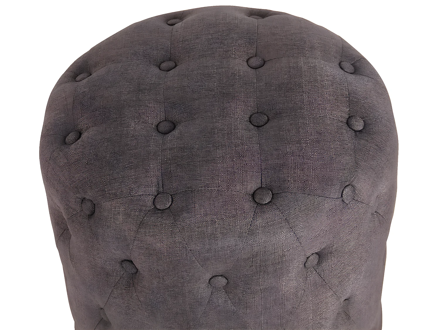 Tabouret - Tissu & Bois - Gris foncé - Lille