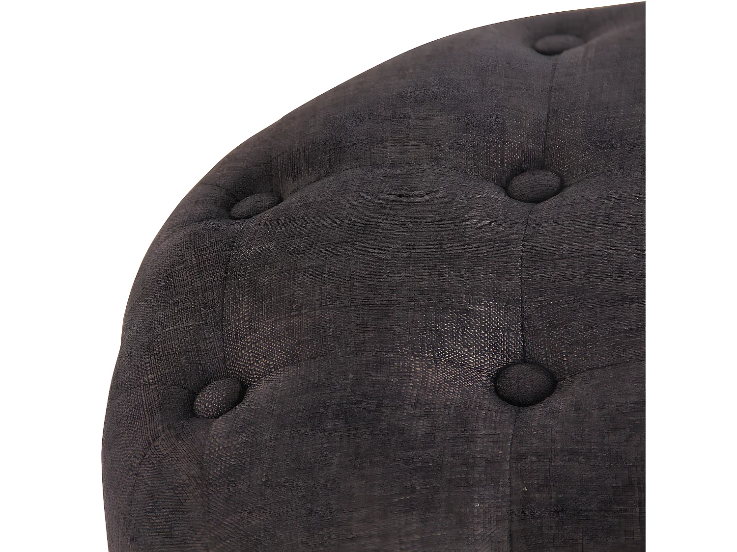 Tabouret - Tissu & Bois - Gris foncé - Lille