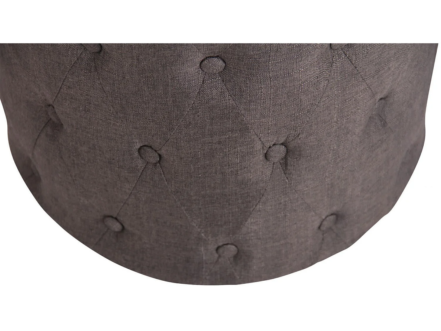 Tabouret - Tissu & Bois - Gris foncé - Lille