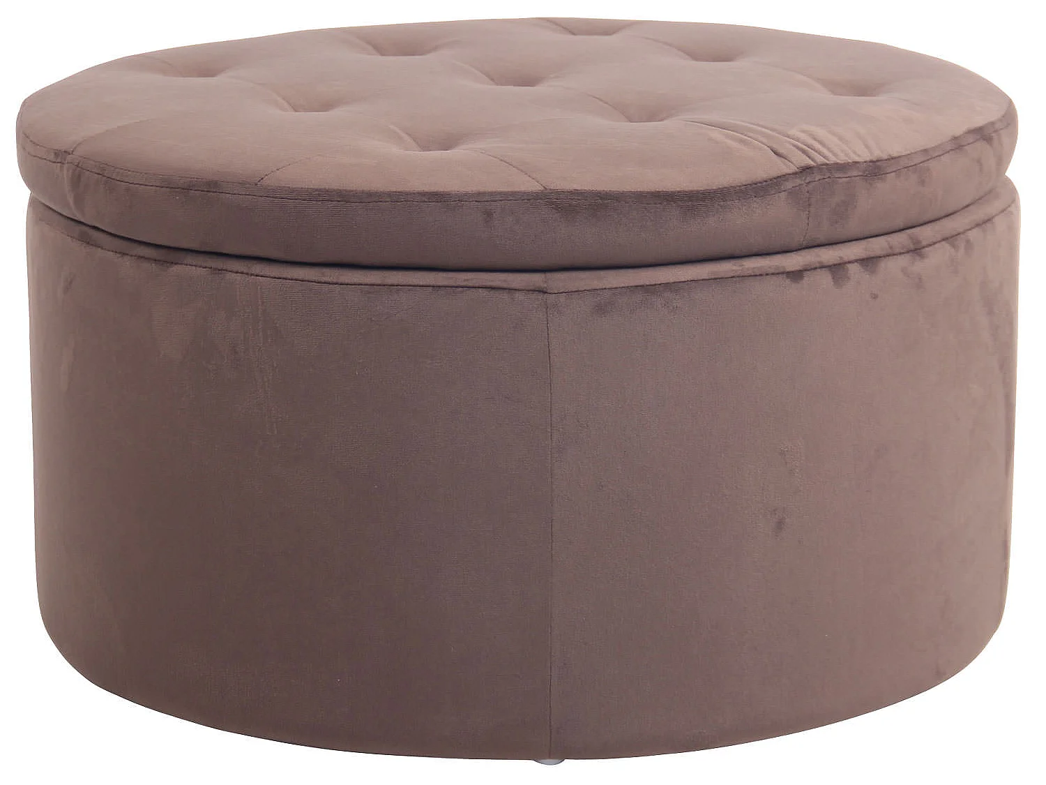 Tabouret - Velours & Bois - Marron - Evora