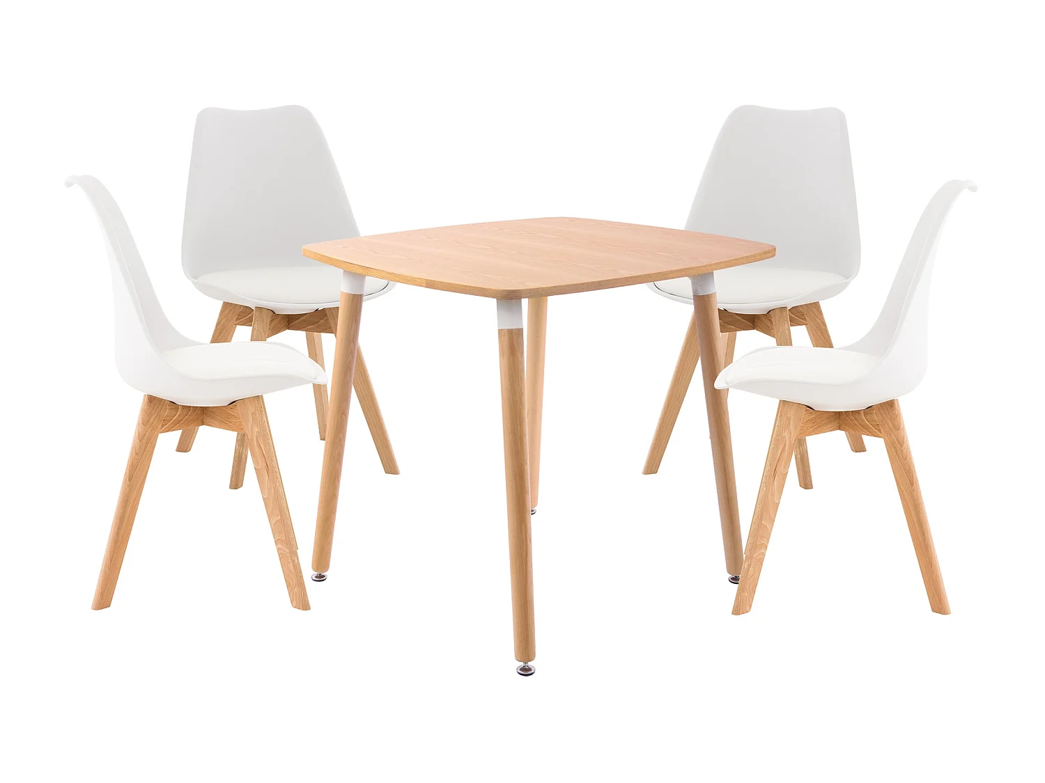 Essgruppe - Tisch + 4 Stühle - Liborg