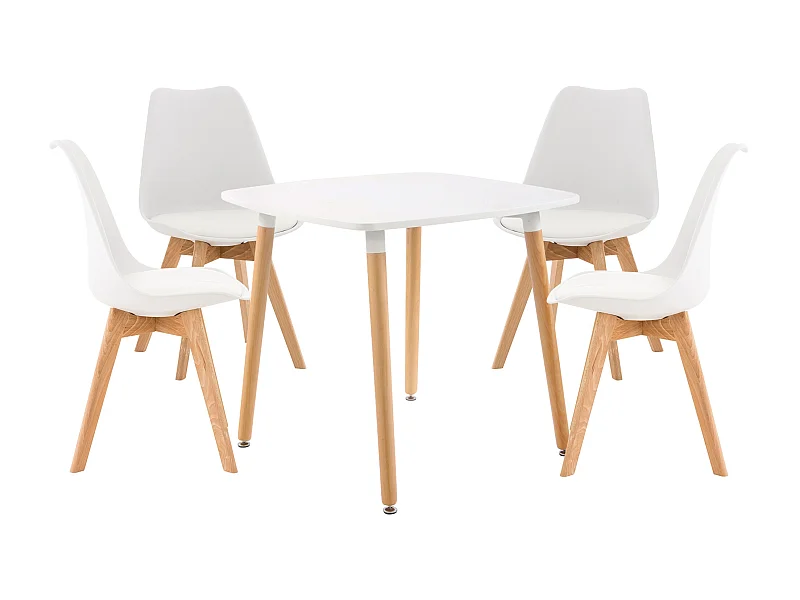 Ensemble de salle à manger - Table + 4 Chaises - Liborg