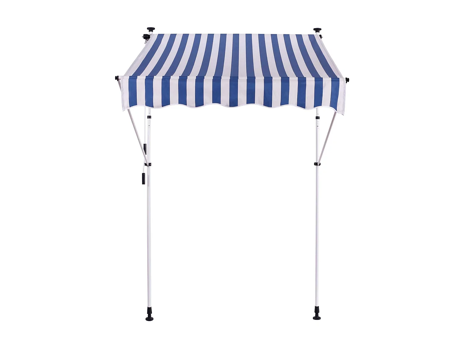 Auvent - Tissu - 300 x 120cm - Blanc / Bleu - Westerly