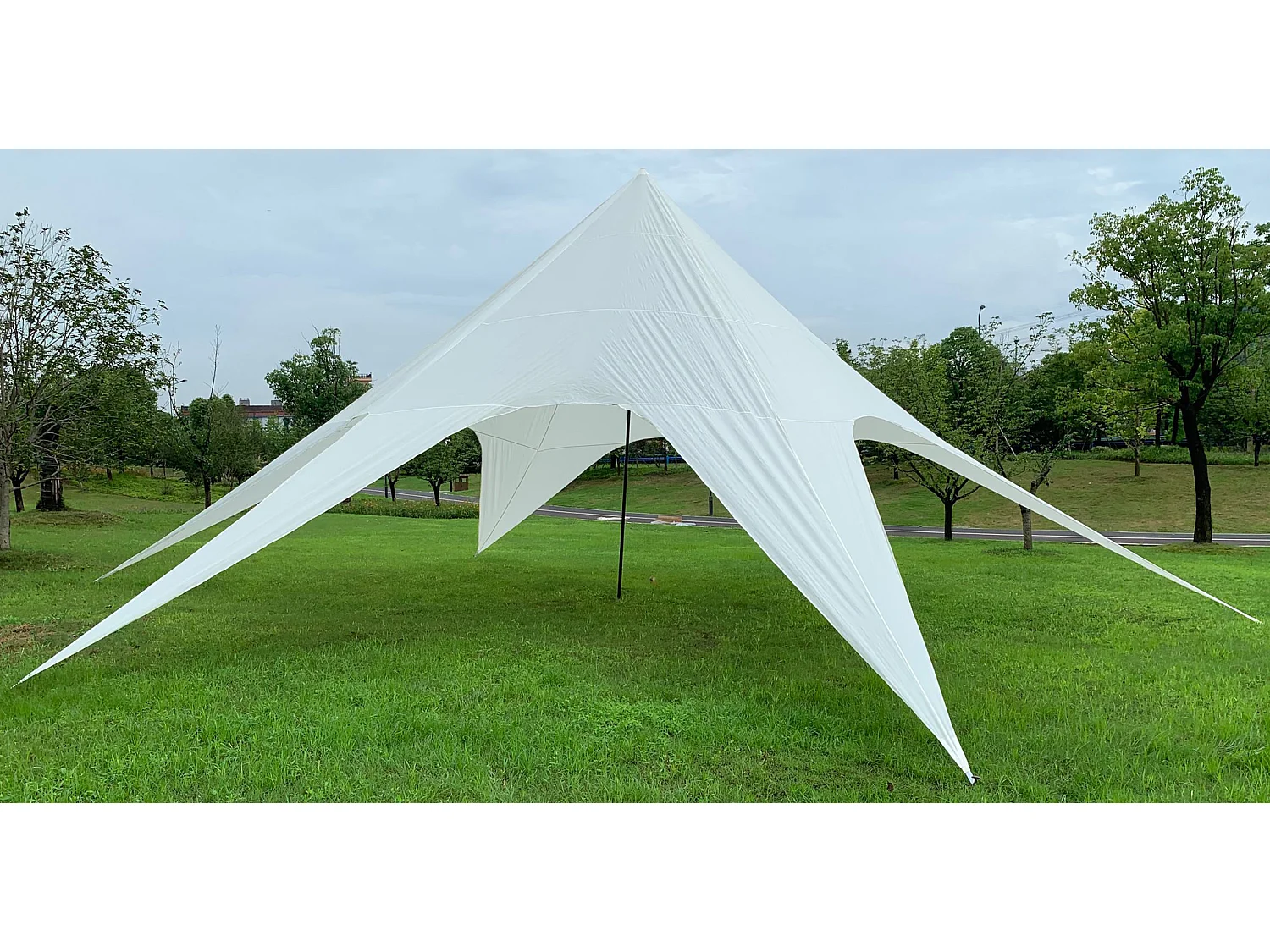 Sternzelt - Kunststoff - 10m - weiß