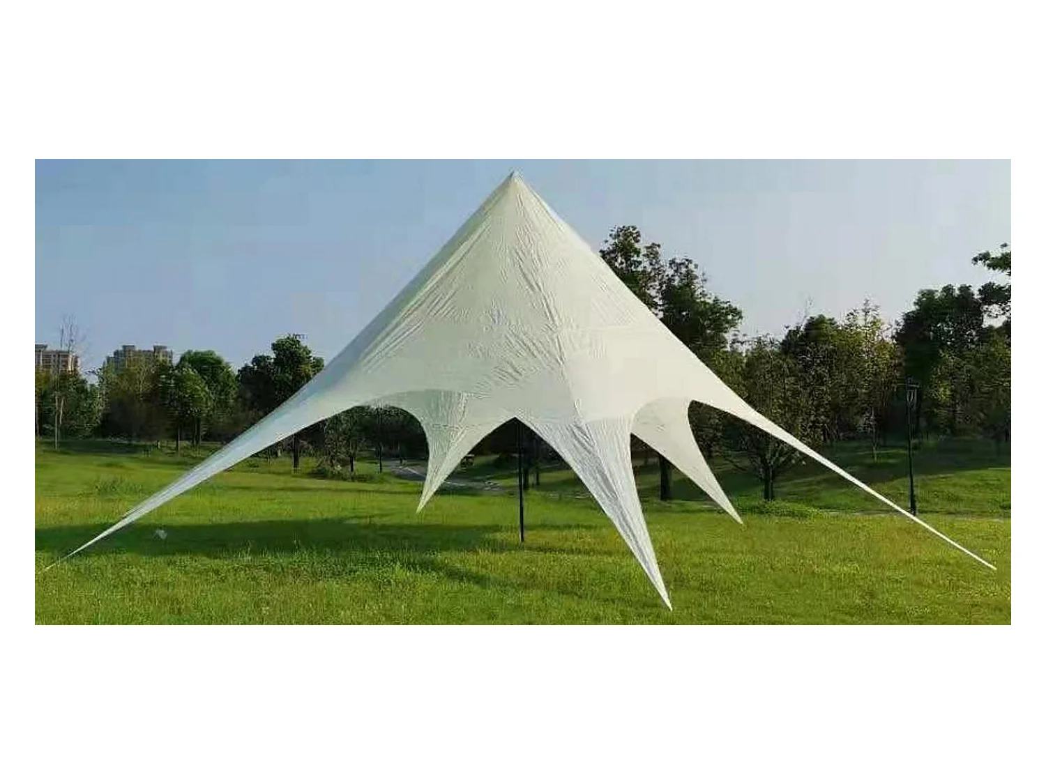 Sternzelt - Kunststoff - 10m - creme