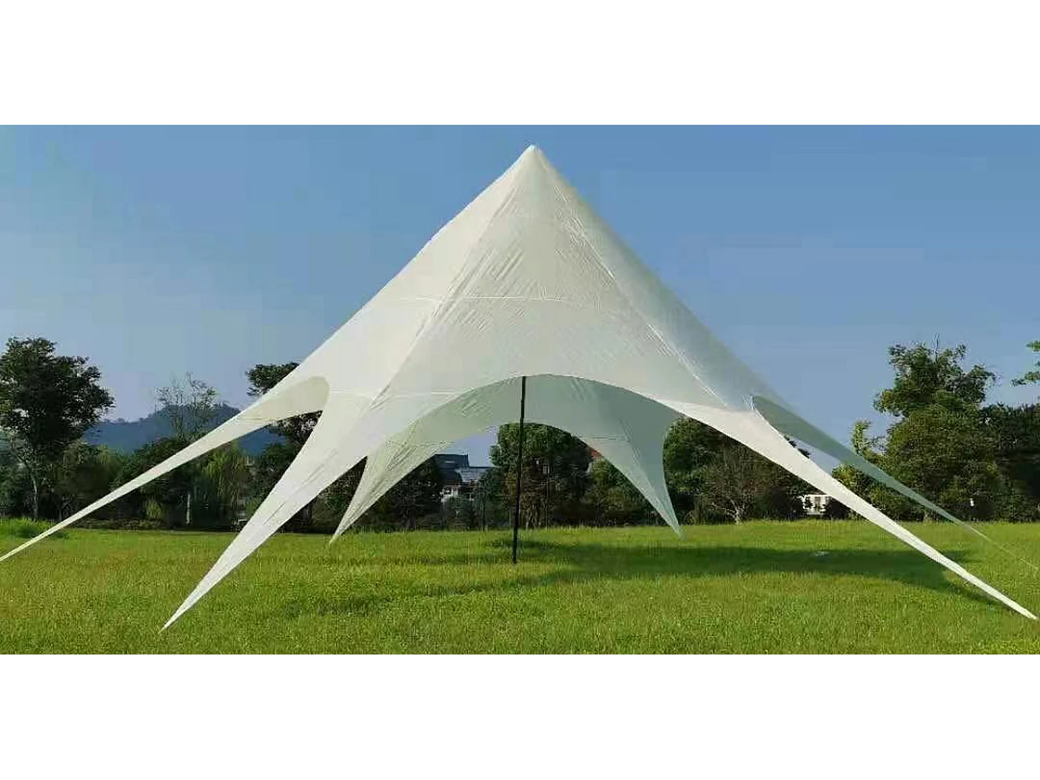 Sternzelt - Kunststoff - 10m - creme