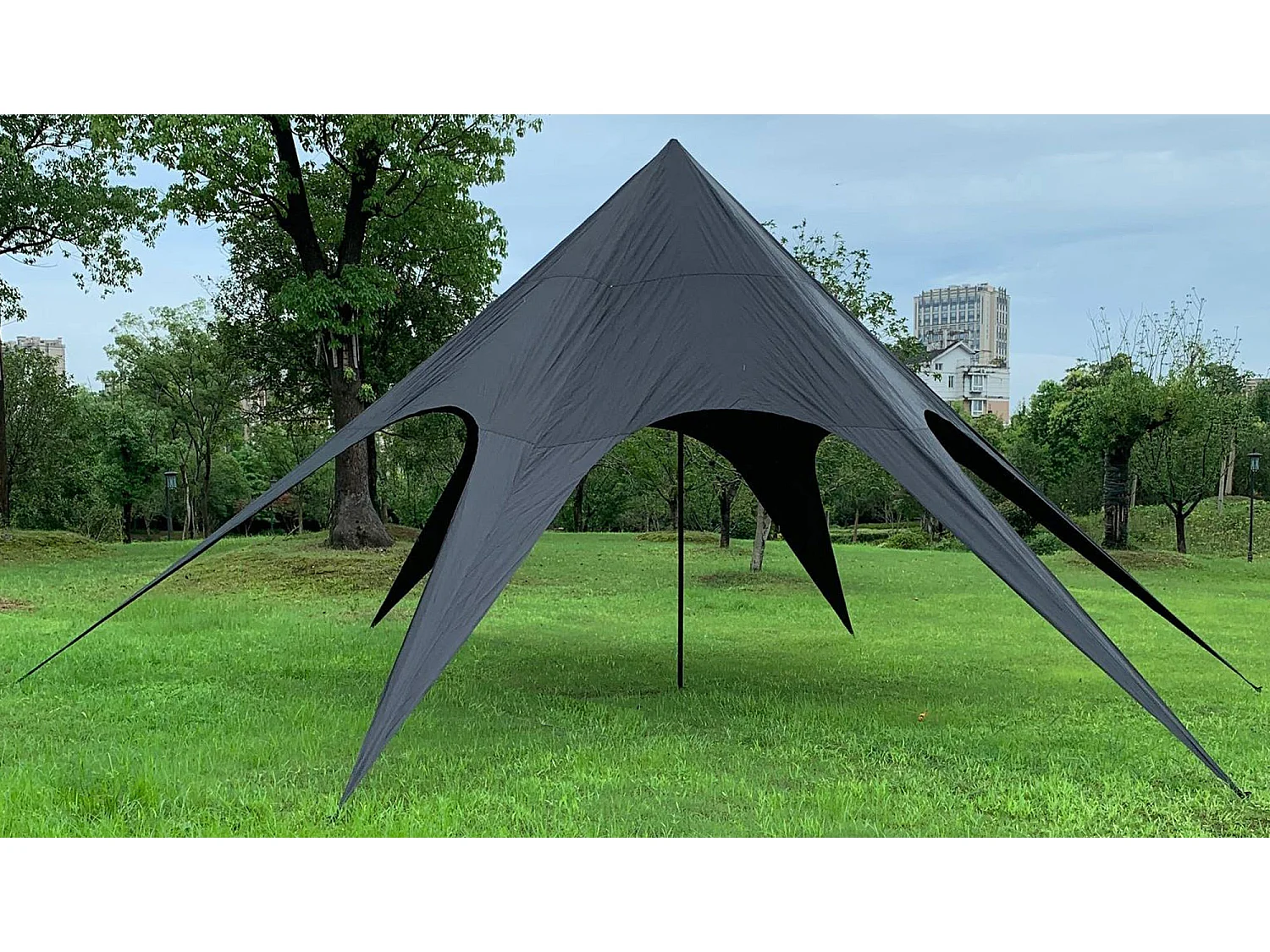 Stertent - Kunststof - 10m - zwart
