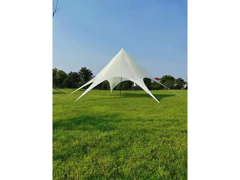 Tente forme étoile - Plastique - 14m - Crème