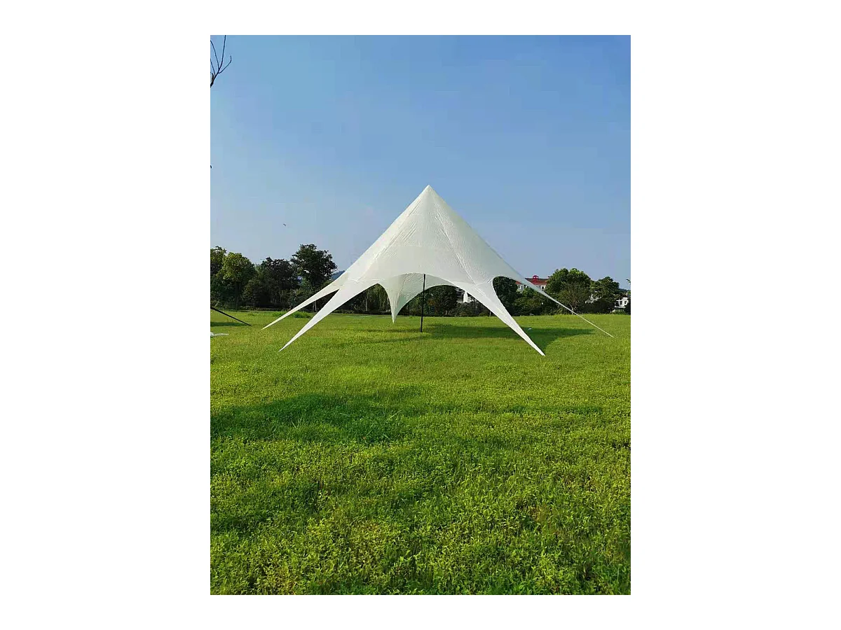 Tente forme étoile - Plastique - 14m - Crème