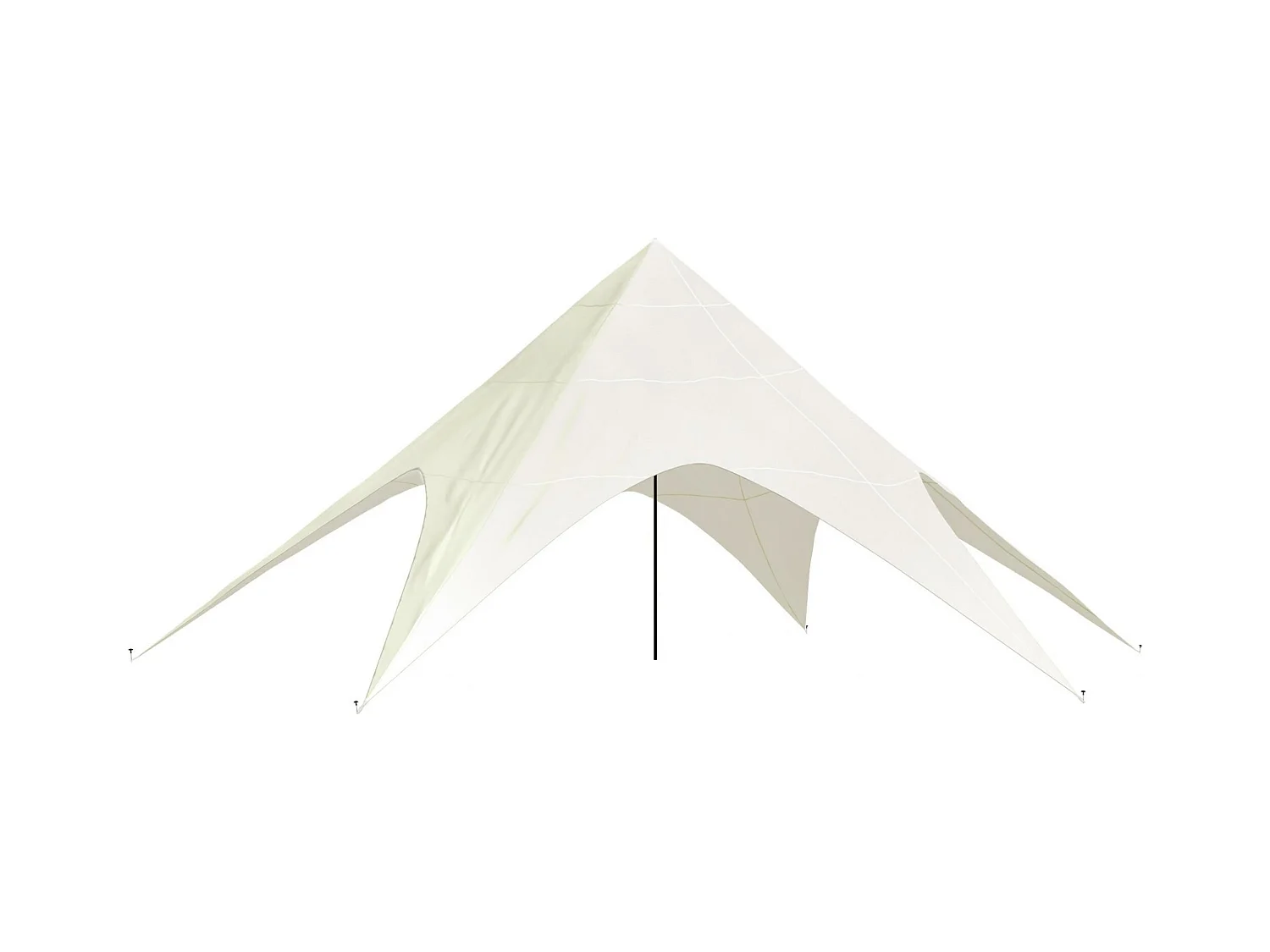 Stertent - Kunststof - 12m - creme