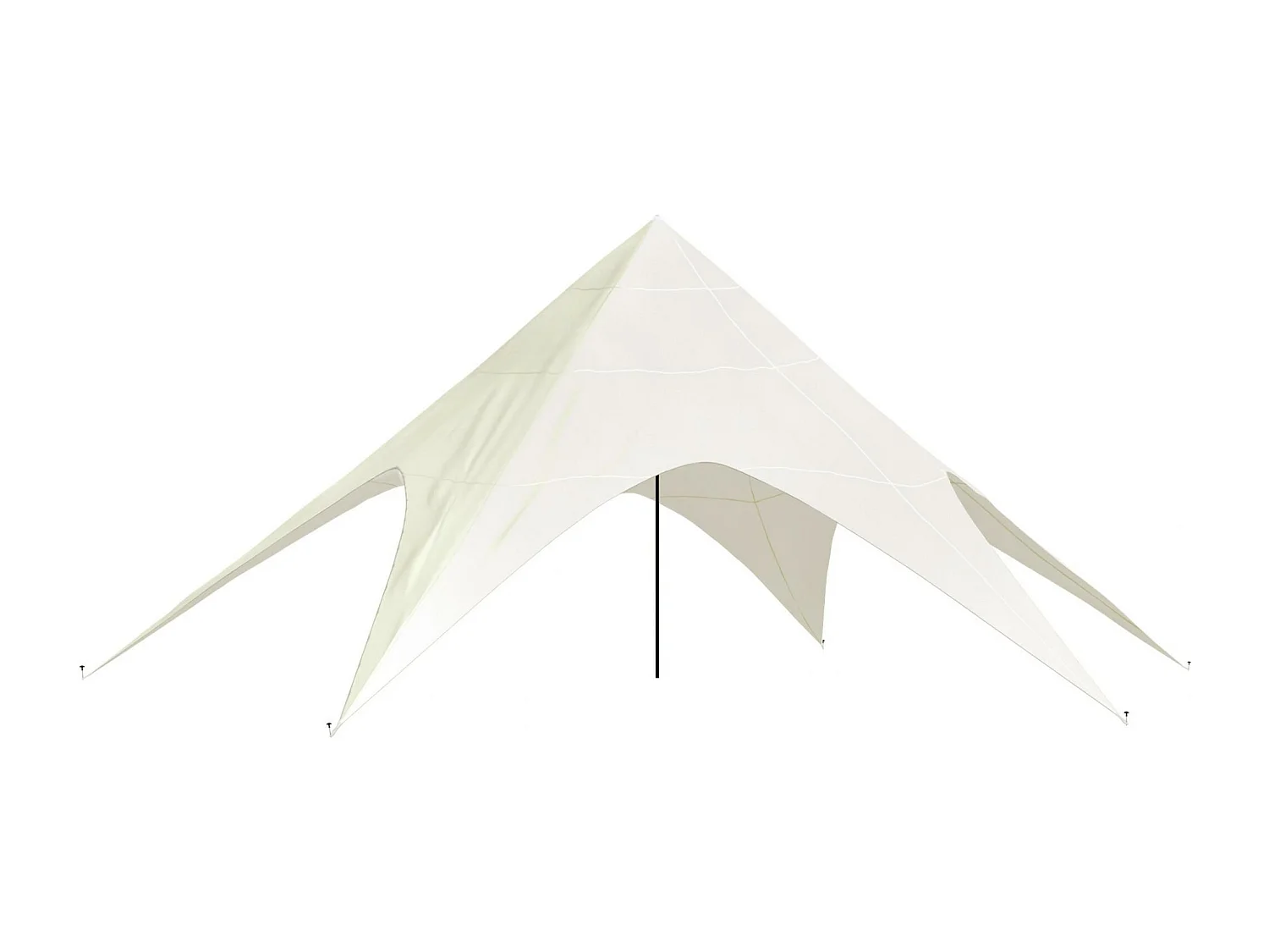 Stertent - Kunststof - 12m - creme