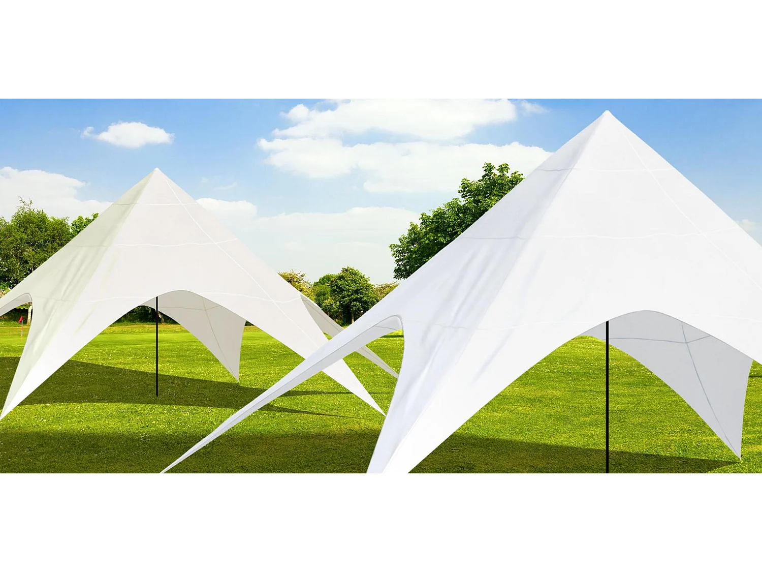 Stertent - Kunststof - 12m - creme