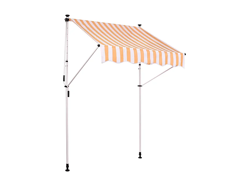 Markise - Stoff - 350 x 120cm - weiß/gelb - Westerly