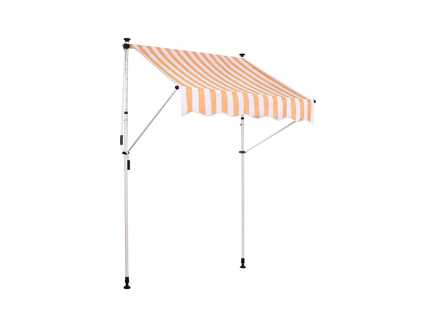 Luifel - Stof - 350 x 120cm - wit/geel - Westerly